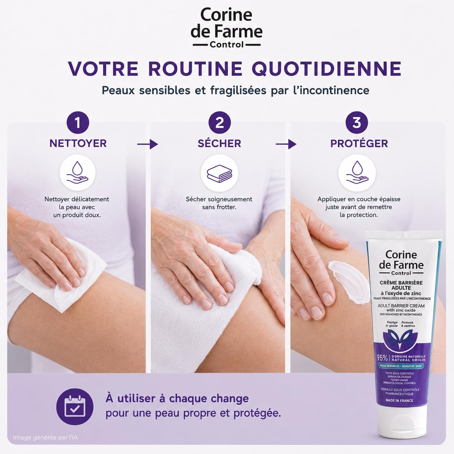 Corine de Farme Adult Zinc Oxide Barrier Cream 100ml - Image 5