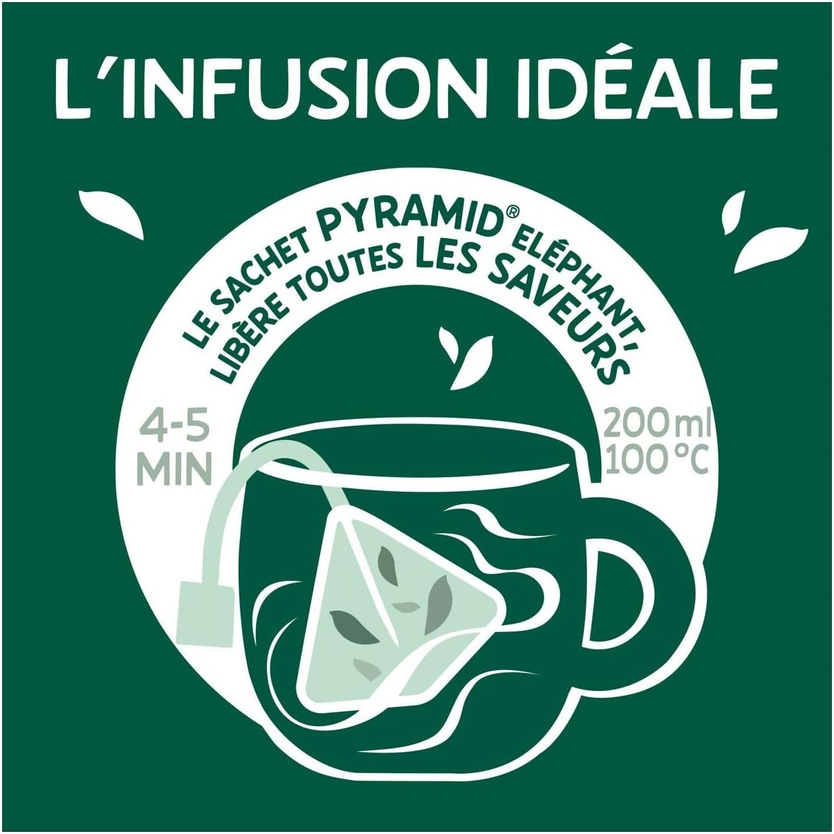 Elephant Infusion Blueberry Blackcurrant Vanilla 20 Sachets Pyramid - Image 6