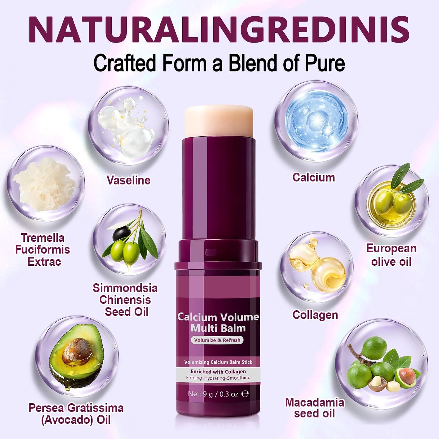 Cemenrete Multi-Volume Calcium Balm - Korean Collagen Moisturizing Stick, Anti Aging, Sagging Wrinkles, Suitable for Eye, Face, Neck (1) - Image 4