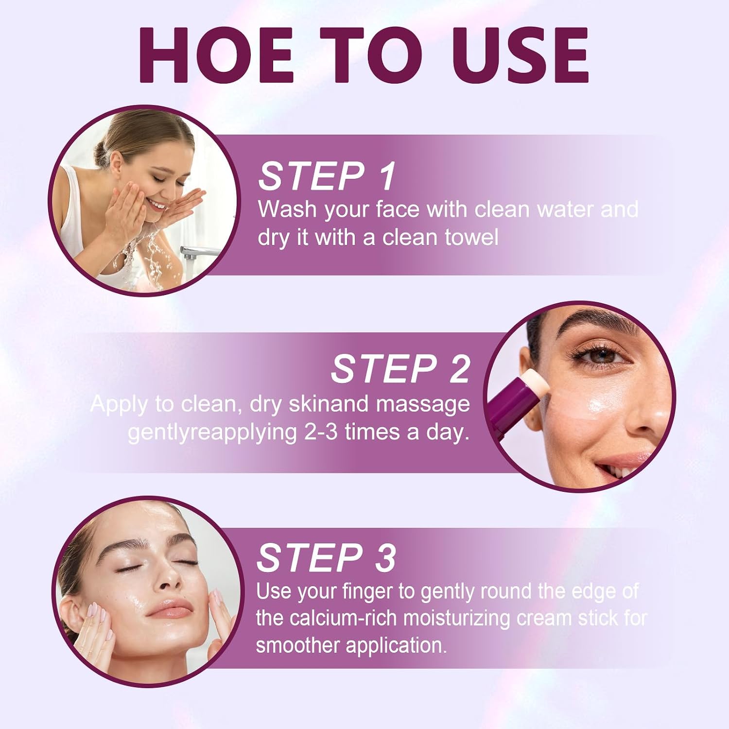 Cemenrete Multi-Volume Calcium Balm - Korean Collagen Moisturizing Stick, Anti Aging, Sagging Wrinkles, Suitable for Eye, Face, Neck (1) - Image 8