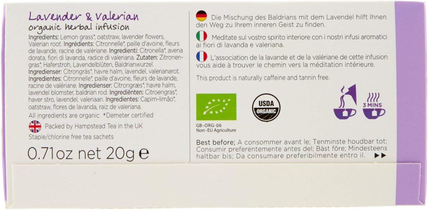 Meditate - Lavender & Valerian 20 sachets 20 g - Image 6