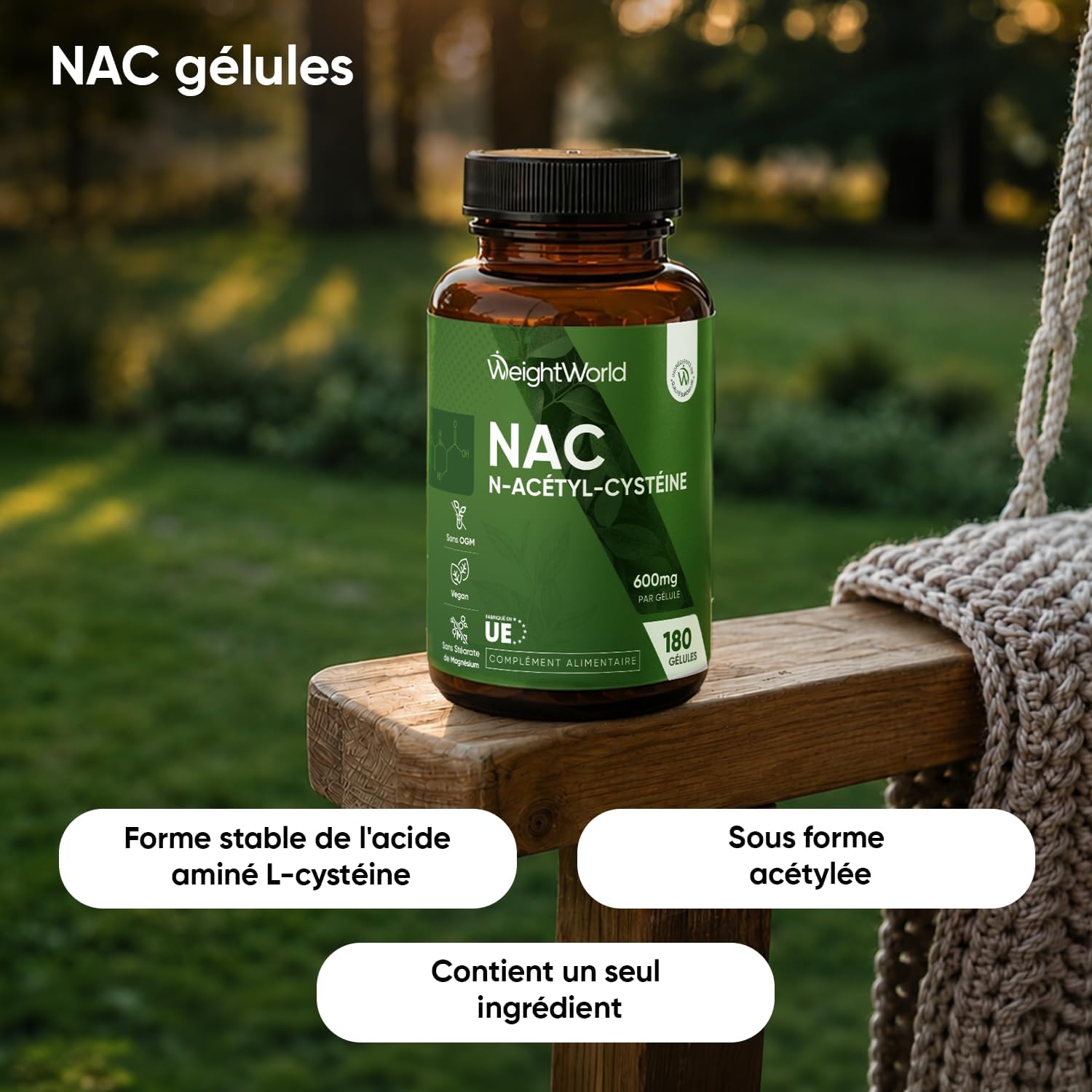NAC N-Acetyl-Cysteine, Amino Acid L-Cysteine, Gluthation Plant Source - Image 3