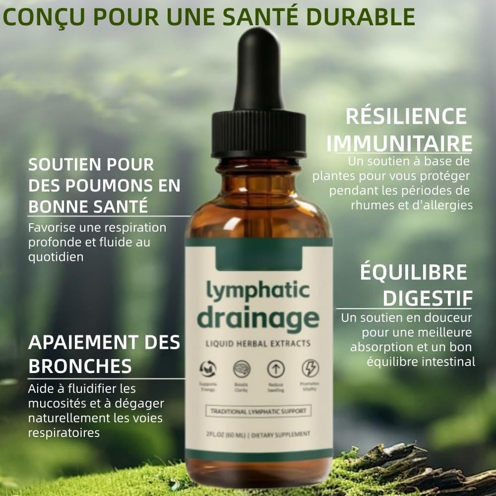 Lyphea lymphatic drainage, drops for lymphatic drainage, promote lymphatic elimination, cleanse the body, for men and women - Image 3
