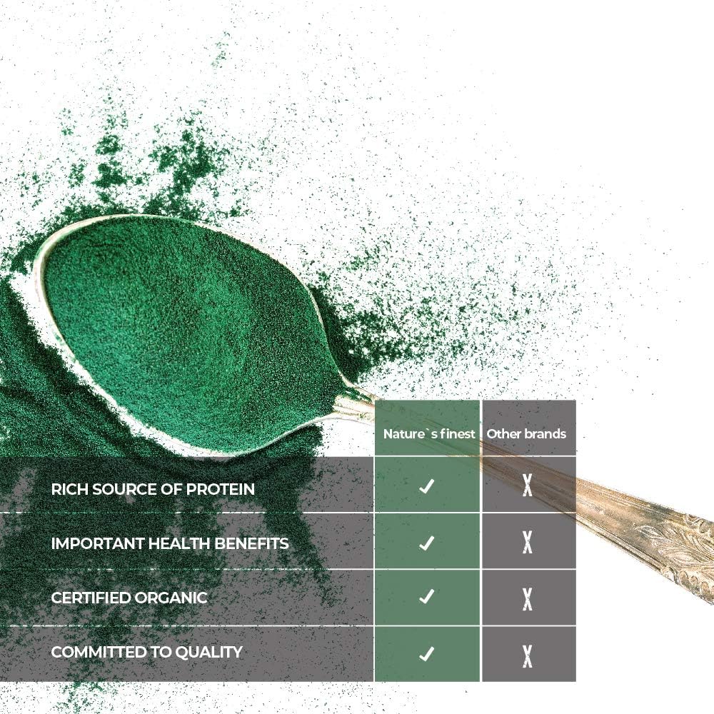 Nature's Finest Organic Spirulina Powder, Arthrospira 250g (Pack of 1) - Image 4