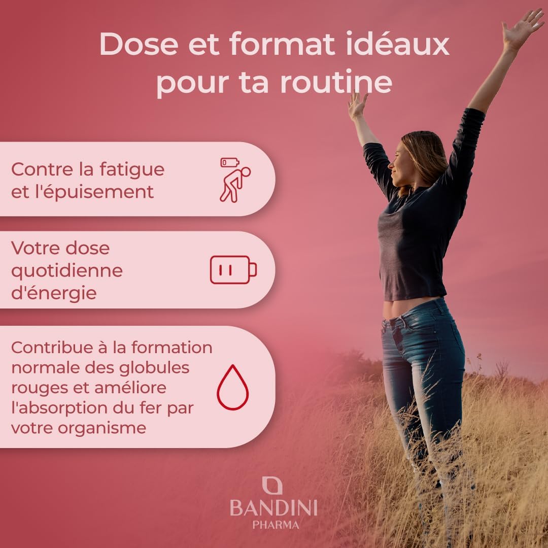 Bandini® Vitamin B12 + Folic Acid 400 Tablets | Iron Absorption - Image 3