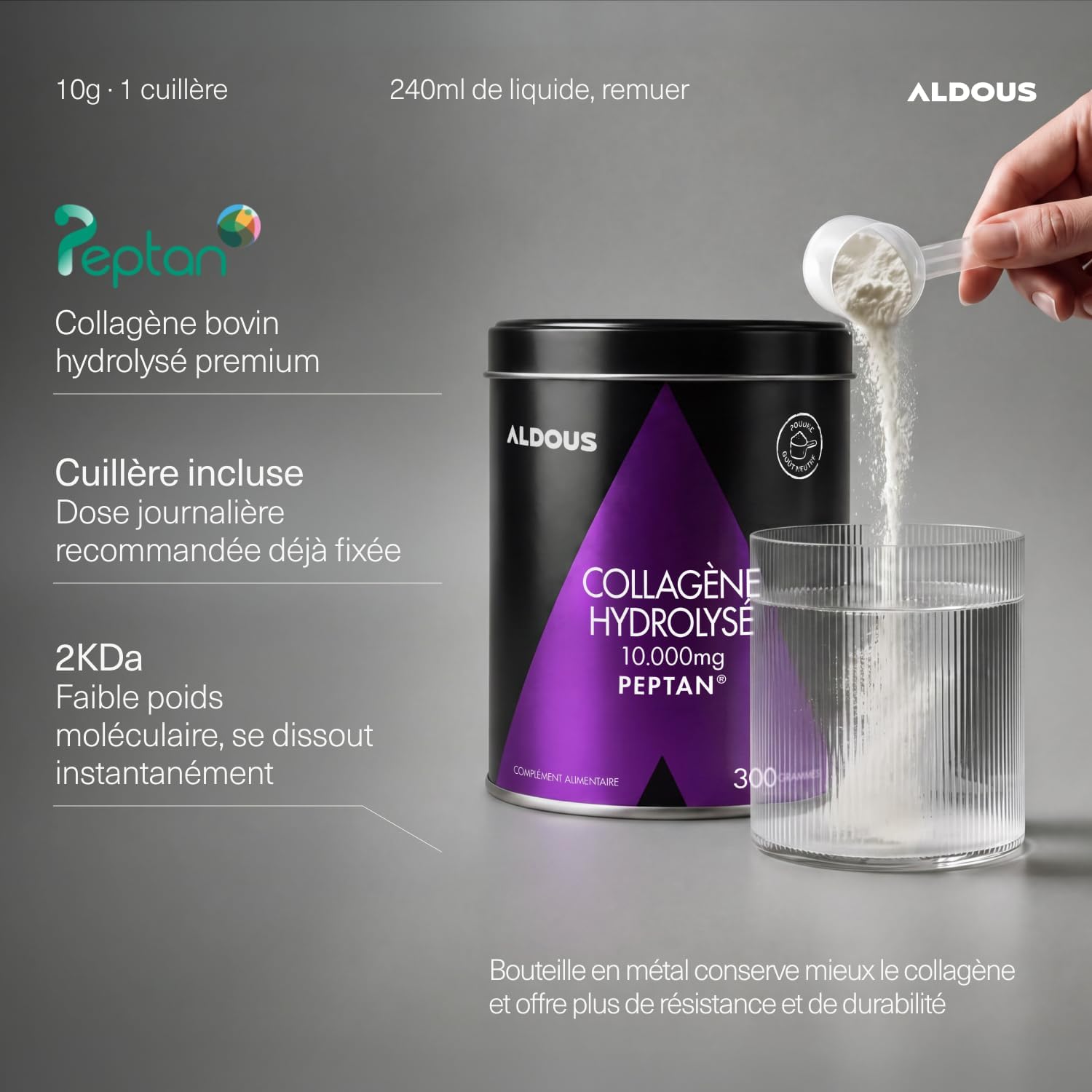 Hydrolyzed Collagen Powder 2KDa- Peptides Protein Collagen - Beauty PEPTAN - Image 6