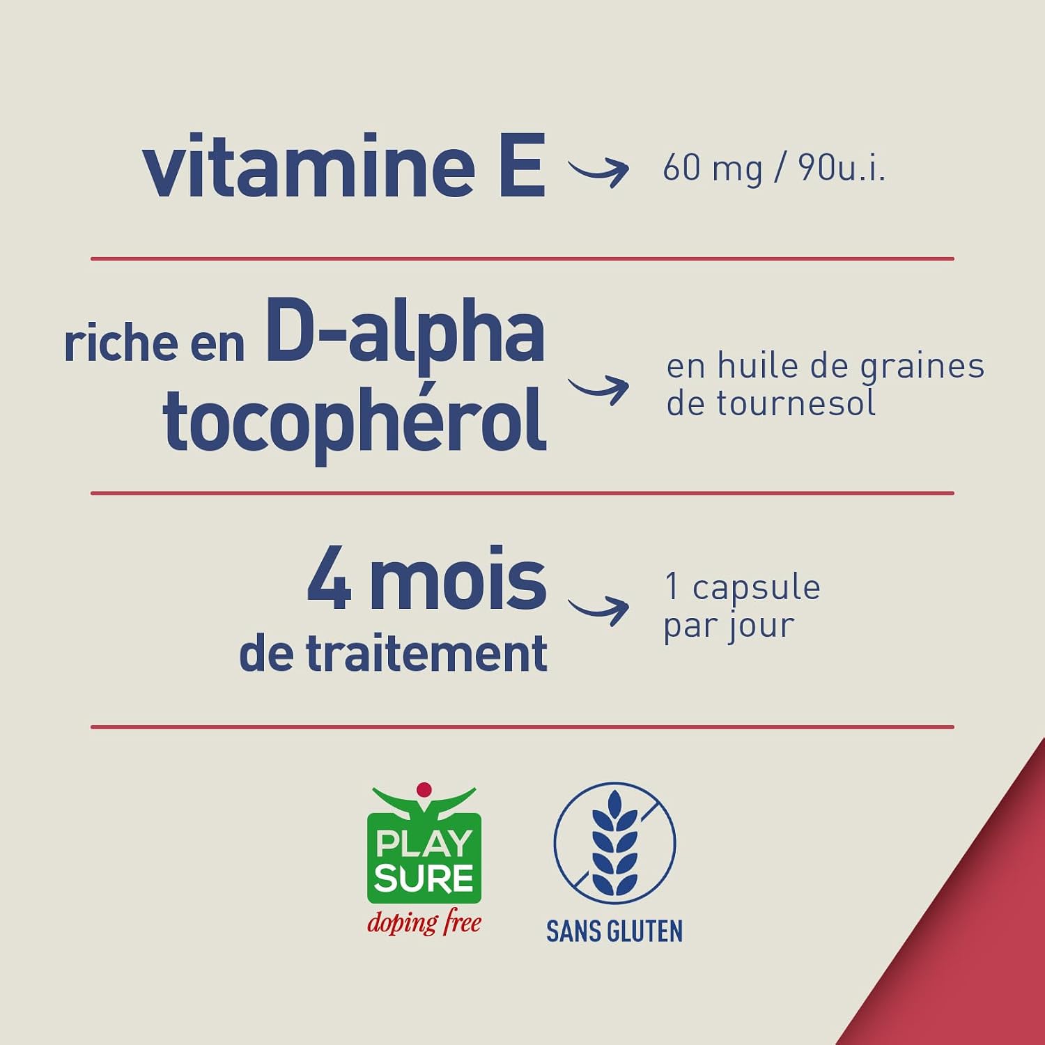 LongLife E Gold 90 IU | Vitamin E in the form of d-alpha-tocopherol | Most potent form of vitamin E | Antioxidant action | 3 months treatment | Gluten free - Image 6