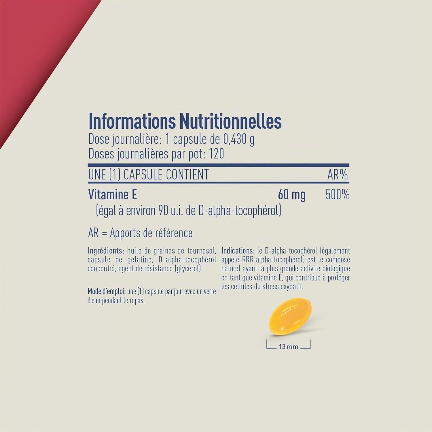 LongLife E Gold 90 IU | Vitamin E in the form of d-alpha-tocopherol | Most potent form of vitamin E | Antioxidant action | 3 months treatment | Gluten free - Image 7
