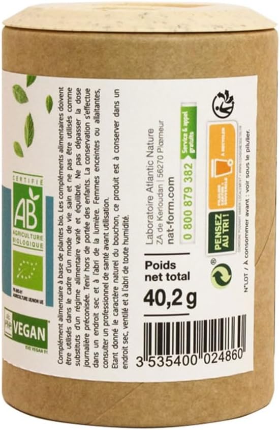 Nat & Form Eco-Friendly Passionflower Valerian Bio 120 capsules - Image 4