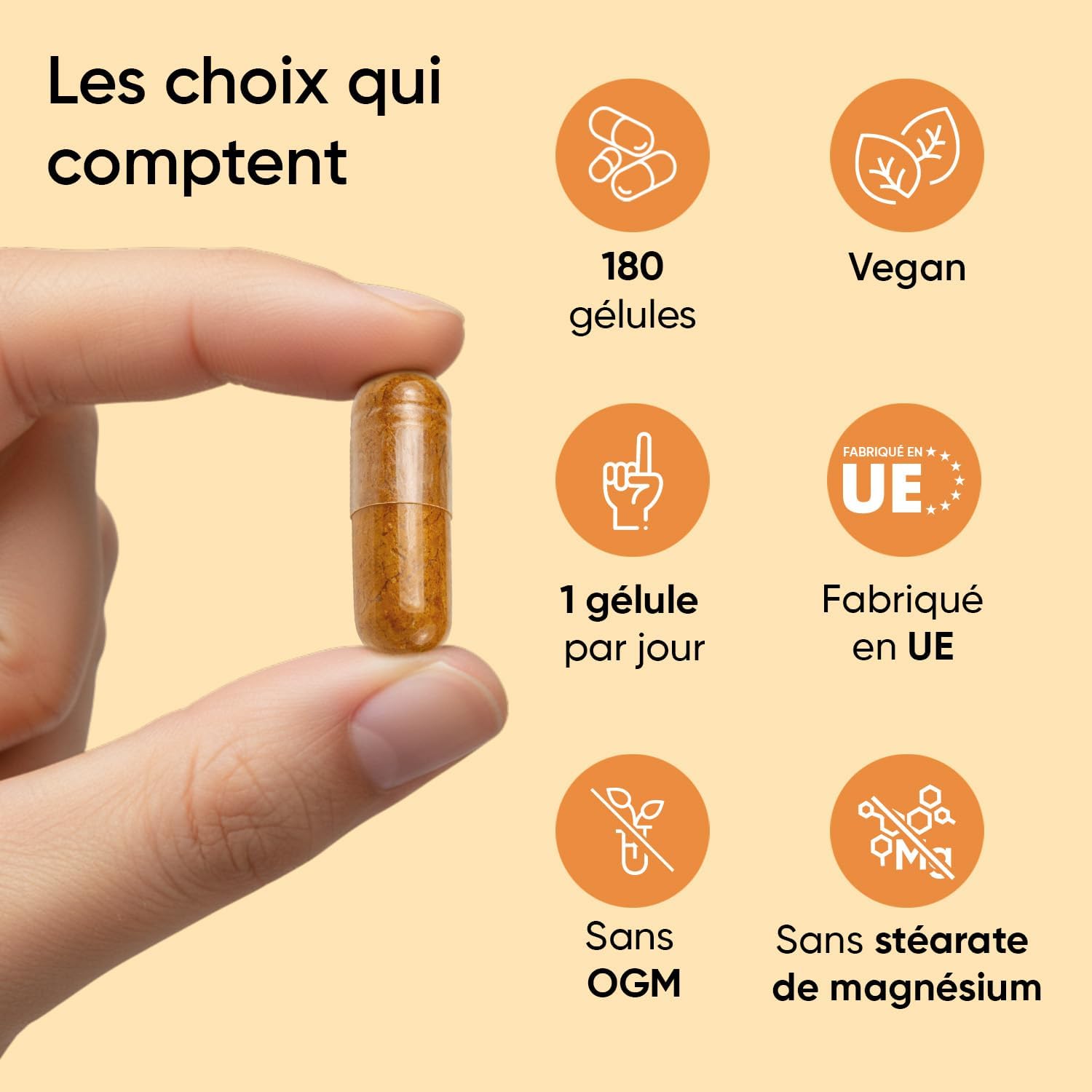 Turmeric Ginger Black Pepper 180 Vegan Capsules (6 Months) - 95% Curcumin - Image 7