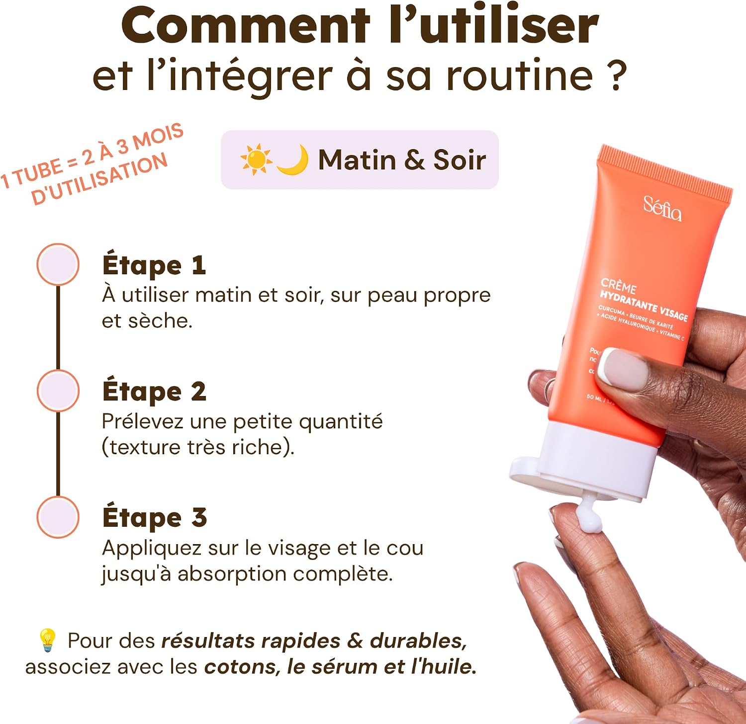 Unifying Moisturizing Face Cream 50ml - Turmeric + Hyaluronic Acid + Vitamin C - Deep Hydration & Lasting Comfort - Normal to Dry Skin - Image 8