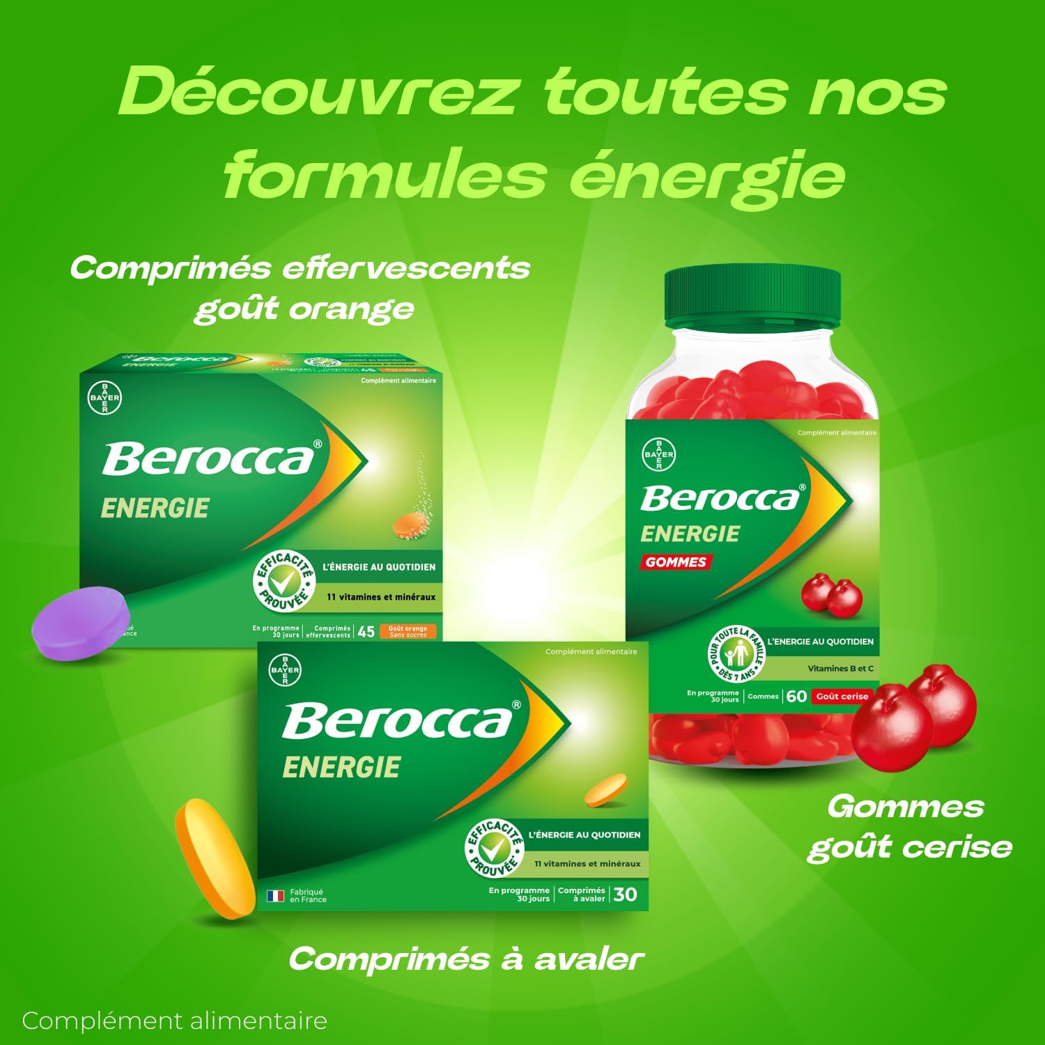 Berocca Energy Multivitamin C Magnesium Zinc 2x40 Tablets - Image 15