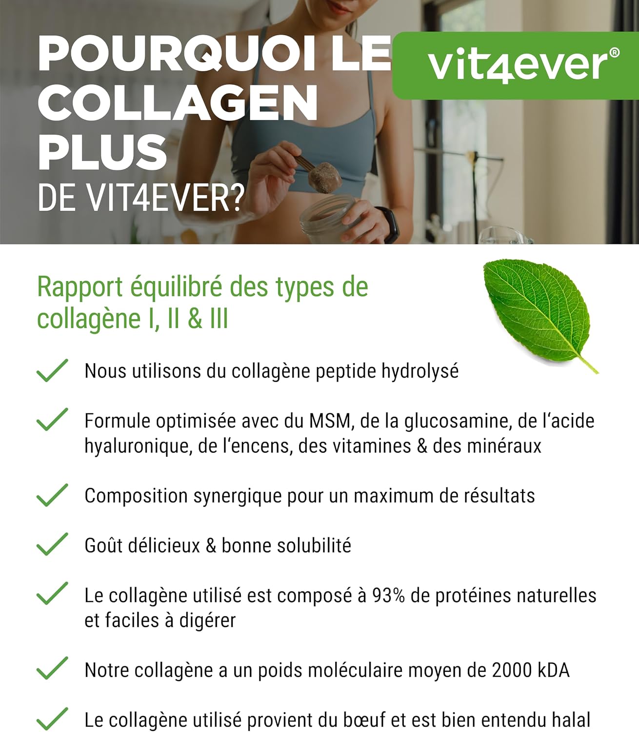 vit4ever Collagen Plus - 500 g powder - Cola taste - Image 6