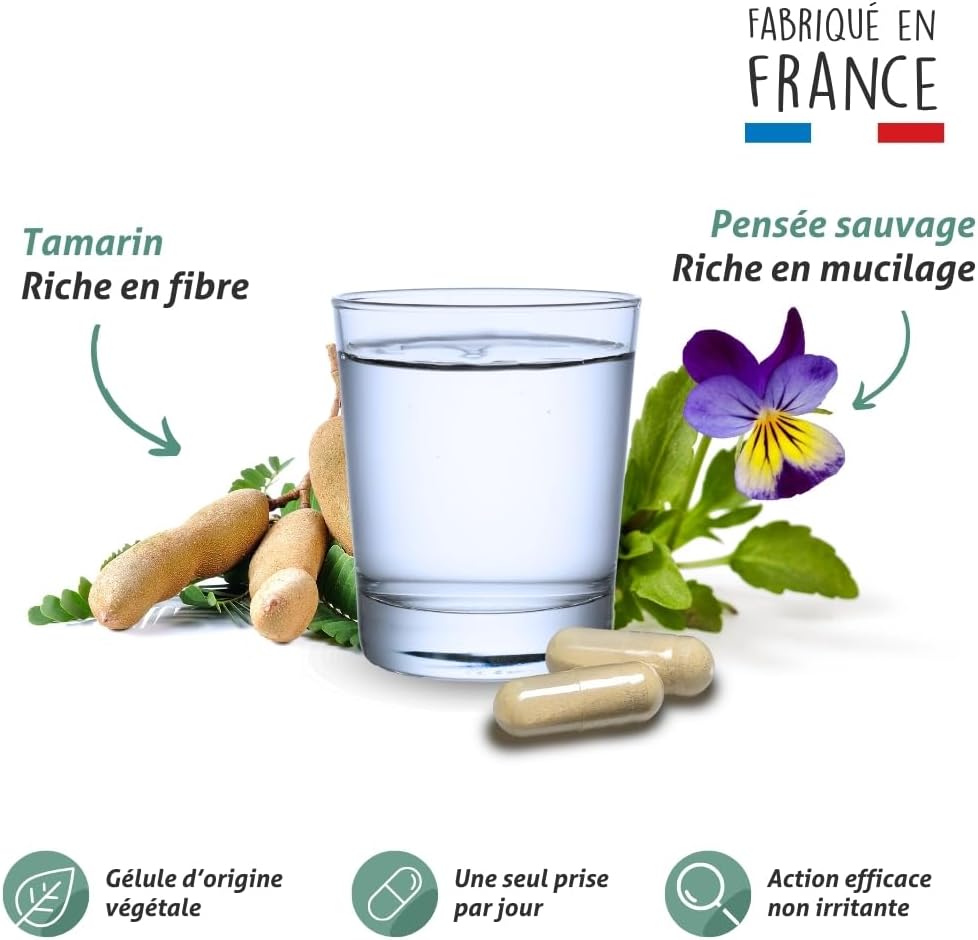 Blanche Bresson - Phyto Transit Easy - Intestinal Comfort - Tamarind & Wild Thoughts - Relief, Regulate, Colon Health - Natural Action - 30 Capsules - 30 Day Cure - Made in France - Image 3