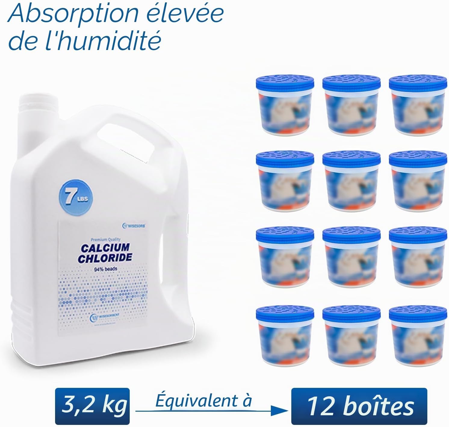 Wisesorb 7 LBS Calcium Chloride Desiccant, Moisture Absorbers Refill Beads - Fragrance Free, Moisture Absorber Refill - Image 5