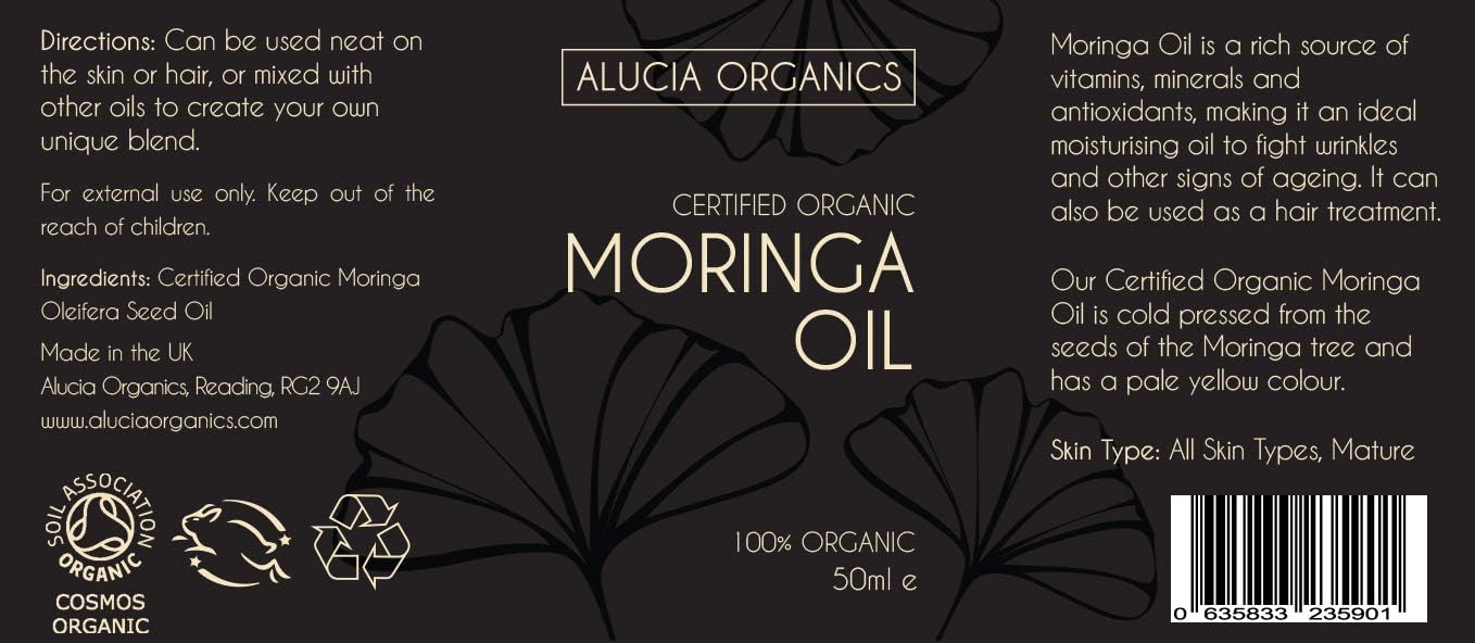 Certified Organic Moringa Oil 50ml - Pure, Natural, Cold Pressed, Vegan, Skin, Face, Body, Massage - Image 3