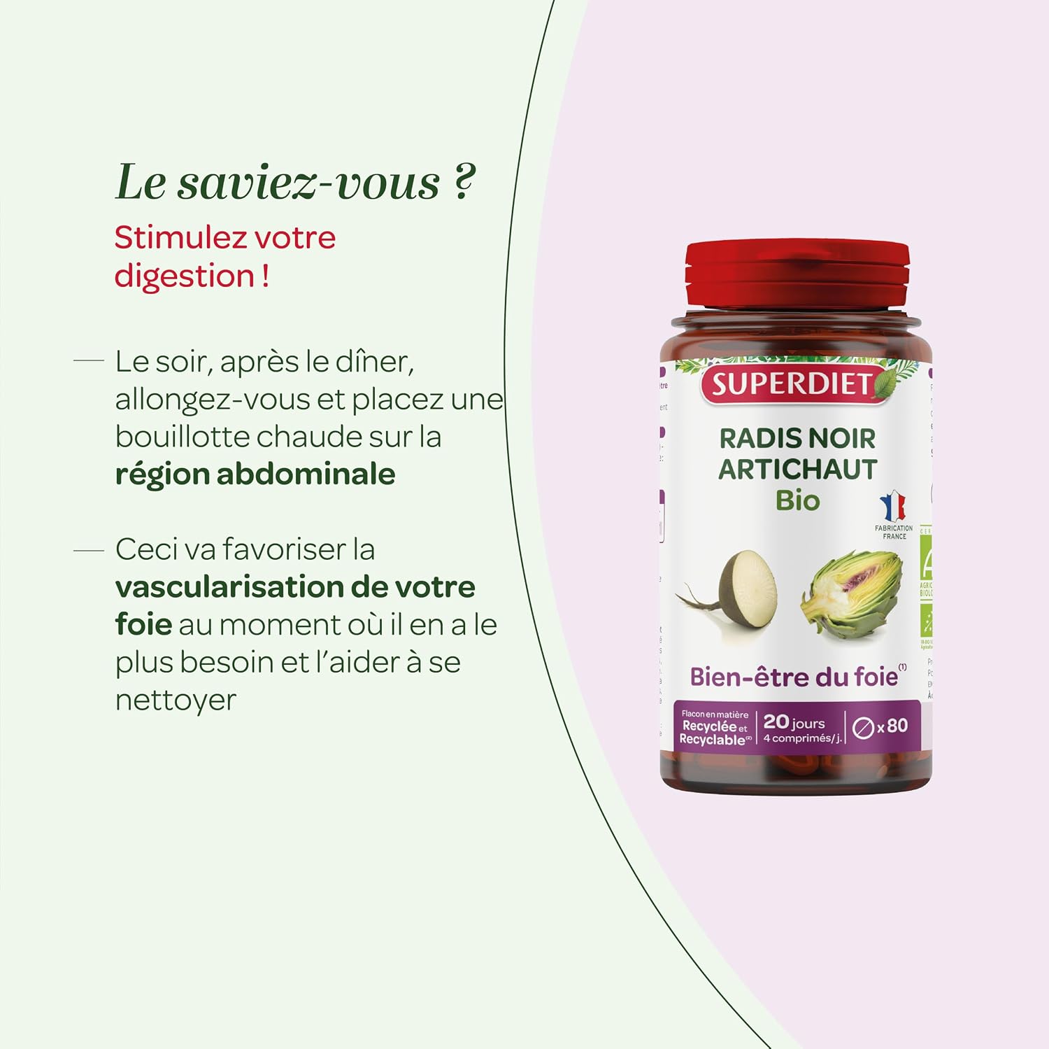 Digestion, detox liver - Black radish, Artichoke - Organic - Tablets - Image 6