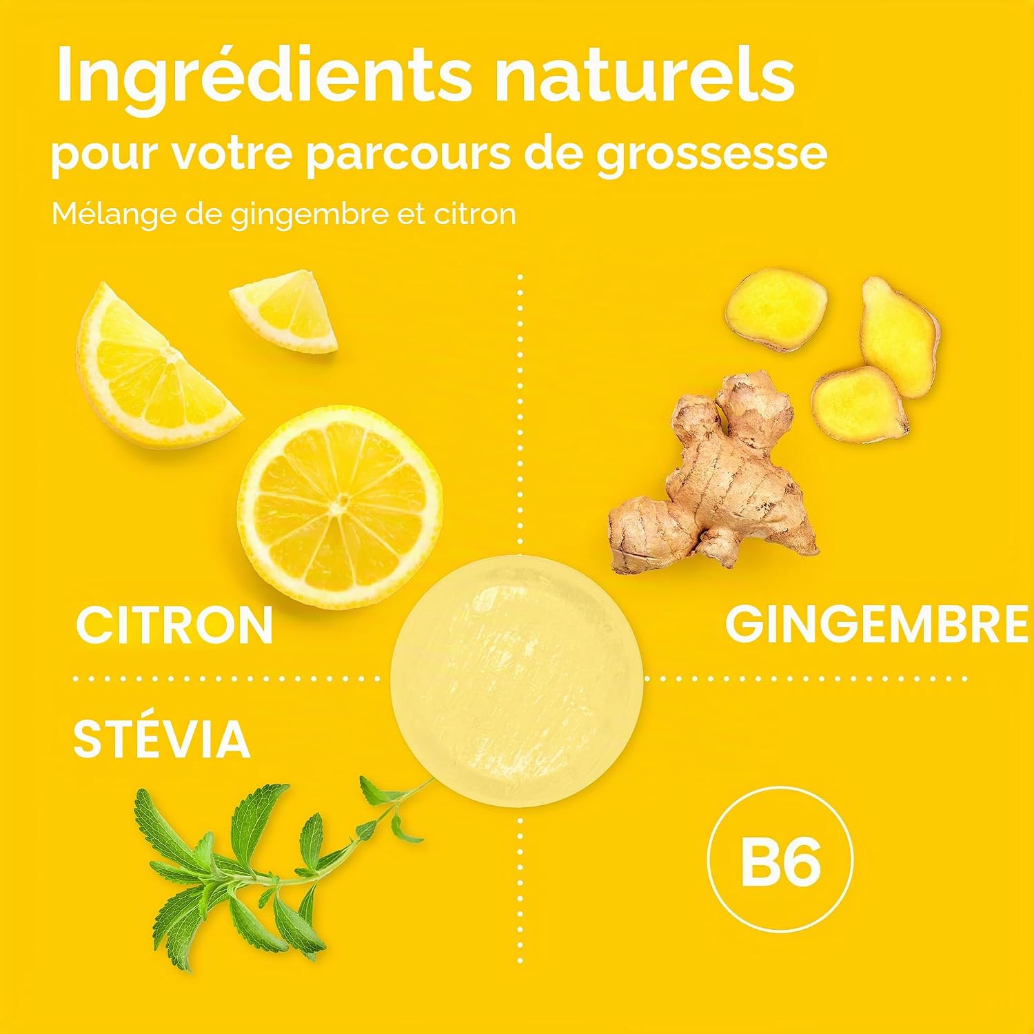 LoveNoobs™ Lemon-Ginger Anti-Nausea Pregnancy Candy - Sugar Free, Vitamin B6, Natural Anti-Nausea, Hard Candies for Pregnant Women & Motion Sickness - Image 5