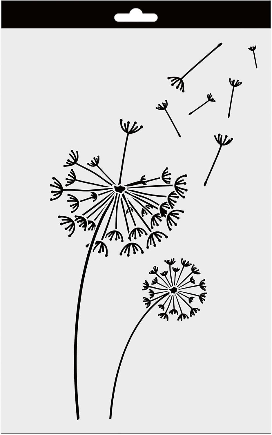 Aladine - Dandelion Stencil 20 x 30 cm for Decorating All Surfaces - Felt, Paint, Airbrush - Dandelion Drawing - 81232 - Image 2