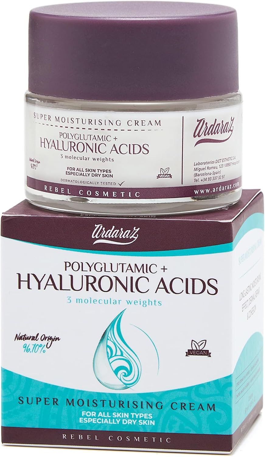 Ardaraz Hydrating Face Cream Polyglutamic Acid, Hyaluronic, 50 ml - Image 2