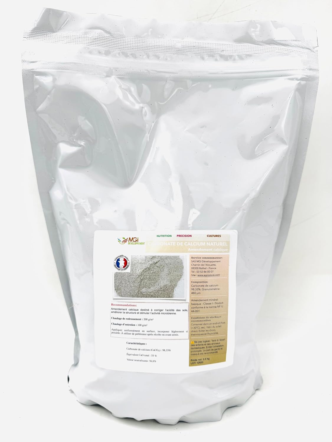 Calcium Carbonate - Ideal for Garden - 900g, 2.5kg, 4.5kg, 14.5kg, 19kg or 25kg (2.5kg) Bag - Image 2
