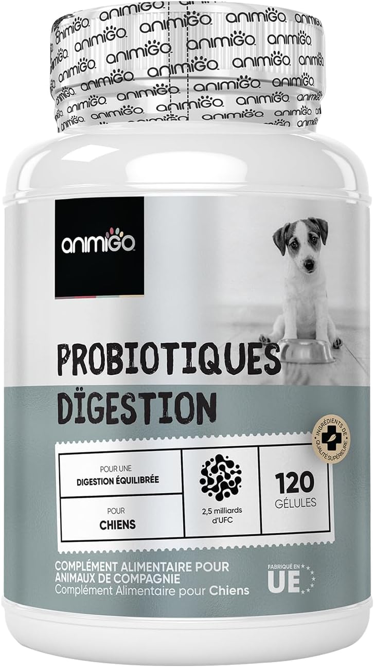 Dog Probiotic, 120 Capsules - 2.5 Billion CFUs per Serving, with Natural Ingredients, Digestive Enzymes and Dog Probiotics - Soluble Fiber, 95% Fructanes (FOS) - Image 2