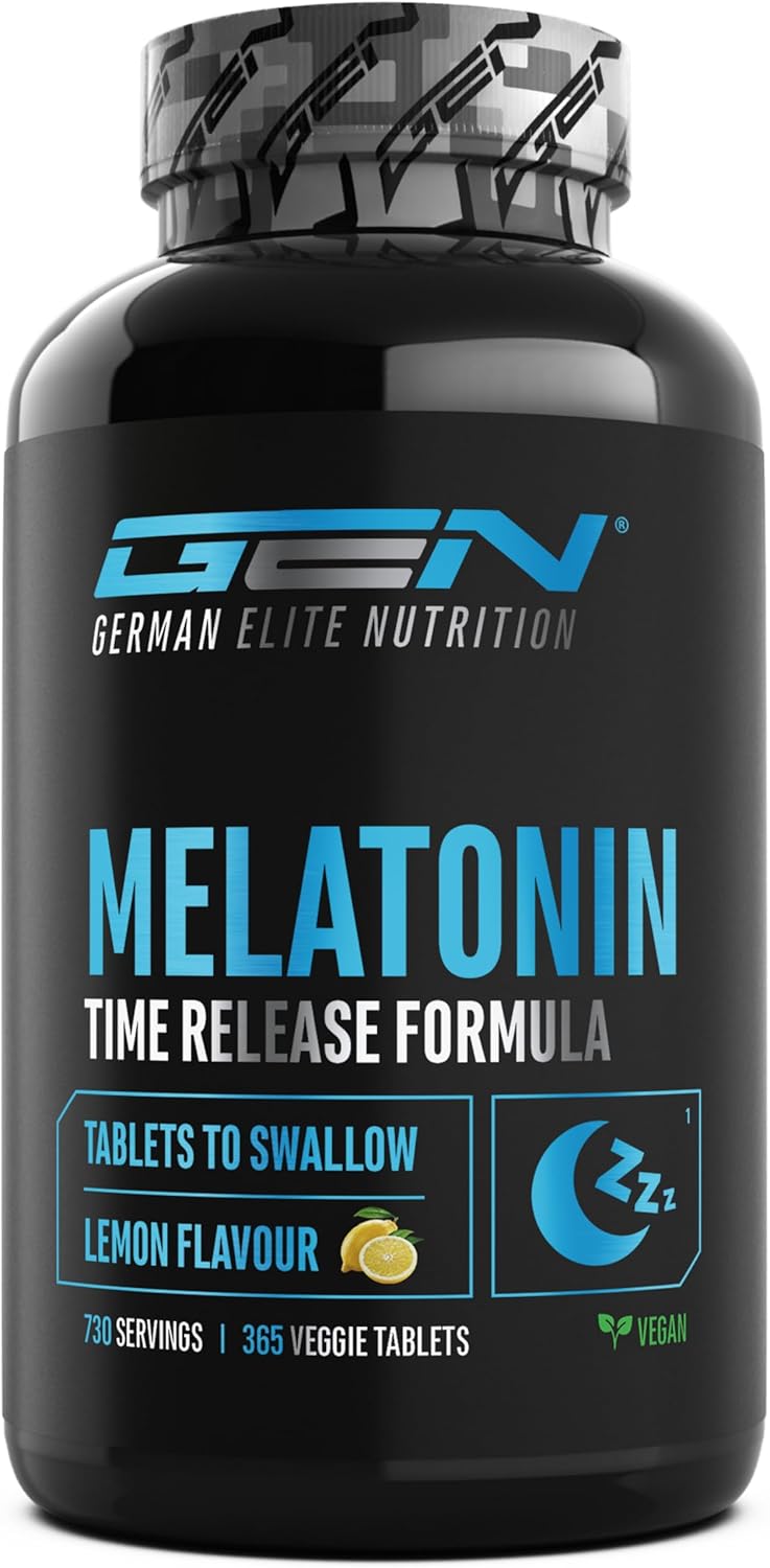 GEN GERMAN ELITE NUTRITION Melatonin Time Release – 365 Sucking Tablets - Image 2