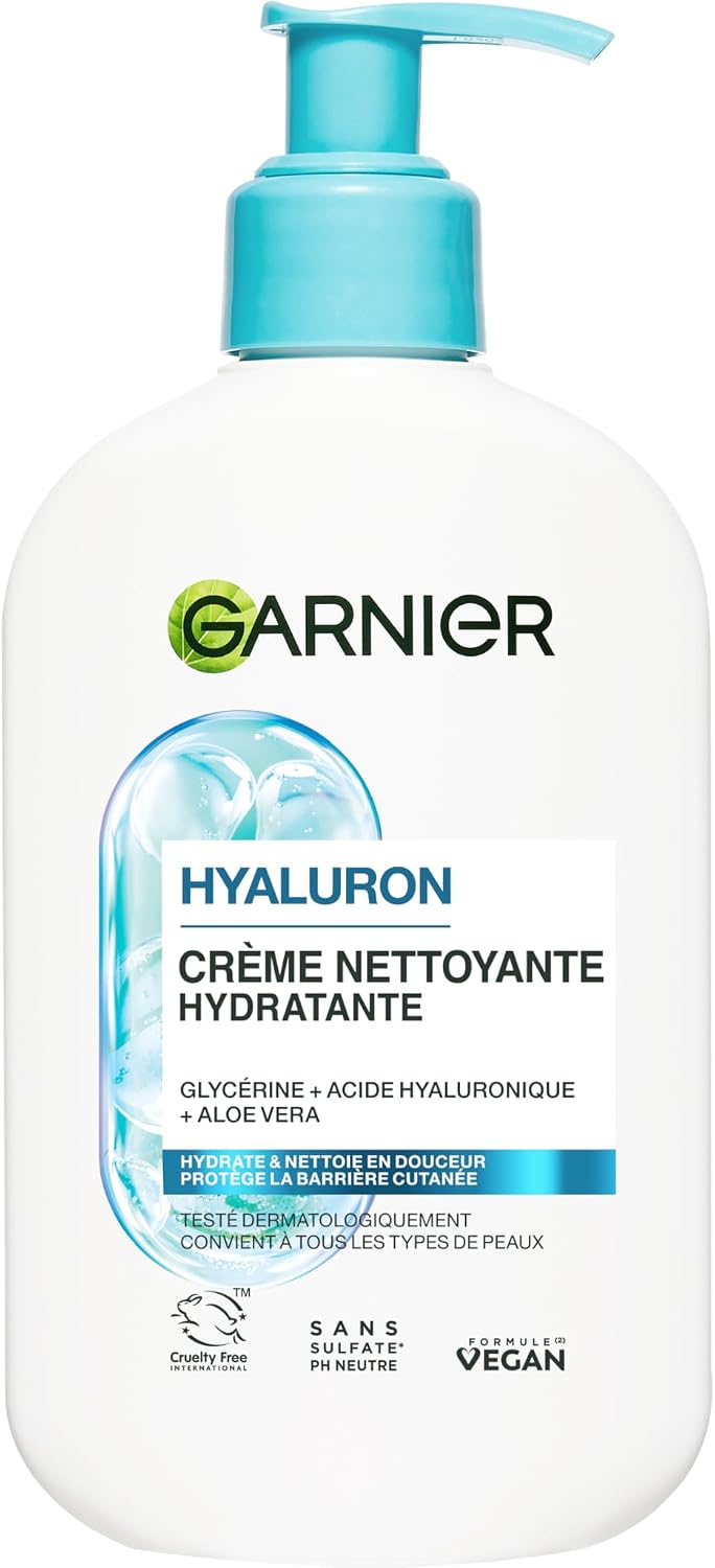 Garnier Hydrating Hyaluron Cleansing Cream 250ml - Image 2