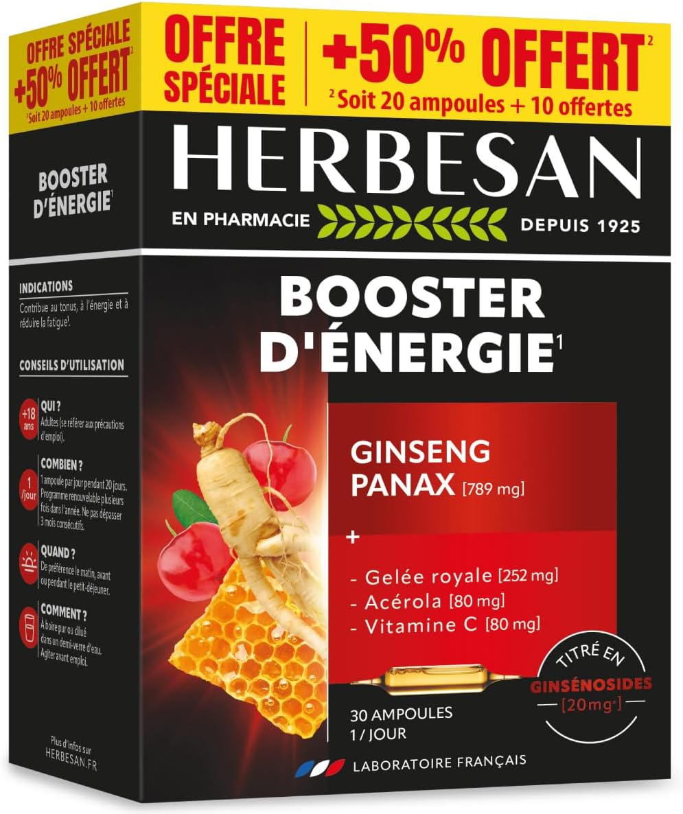 Ginseng, Panax Ginseng Meyer, Royal Jelly - Promo Size - Bulbs - Image 2