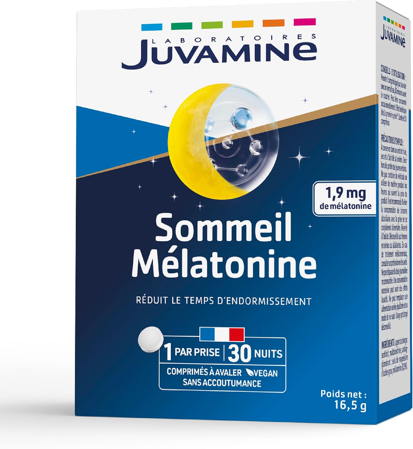 JUVAMINE Melatonin 1.9mg - Fast Sleep, Sleep - 30 Cpr - Image 2