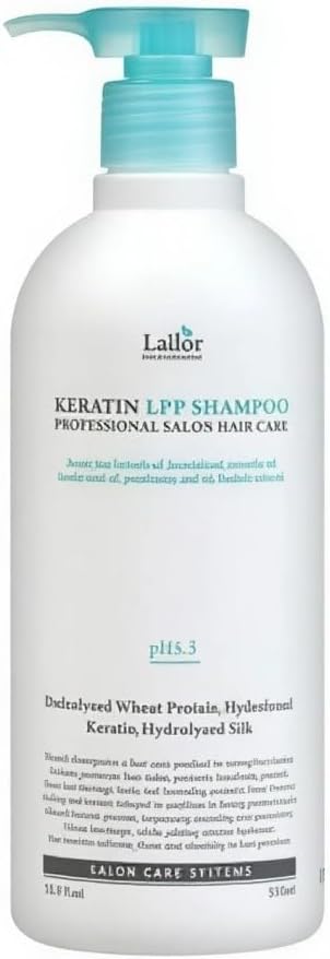 LA'DOR Keratin LPP Shampoo for Hair 530ml Shampoo pH Reduced Cleanses Gently Nourishes Moisturizes Damaged Dry Hair Restoring Vitality Protein Wheat Protein Silk - Image 2