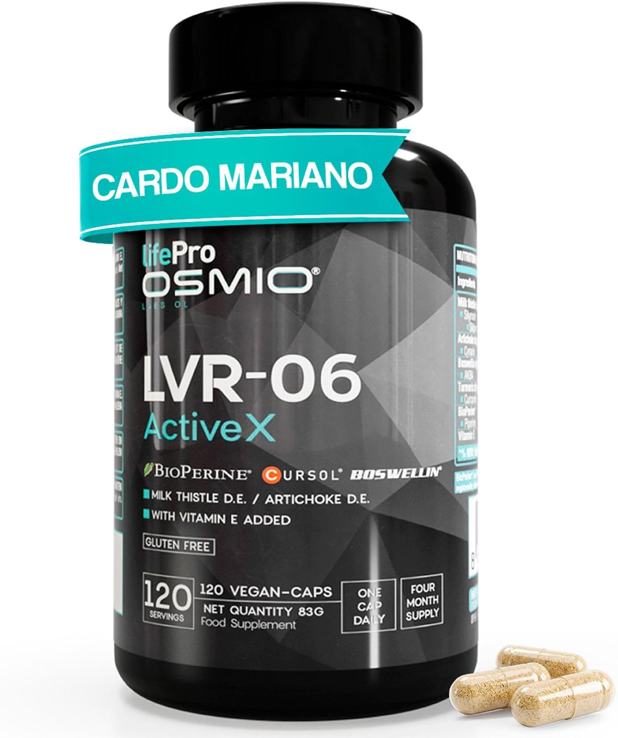 Lifepro Milk Thistle Digestive Supplement with Silymarin, Artichoke & Boswellia - Liver Protection & Anti-Inflammatory - Turmeric Extract & BioPerine® for Effective Detoxification - Image 2