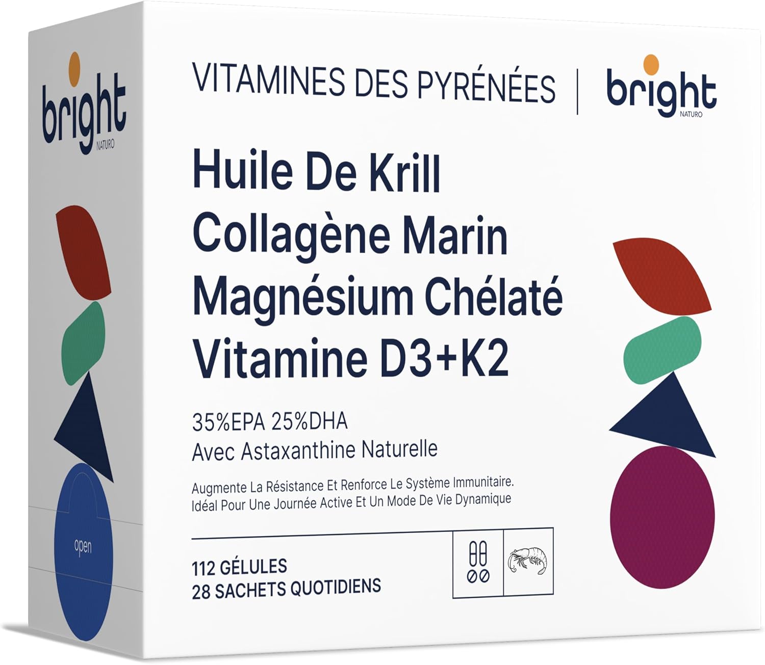 Longevity Management | Vitamin D3 & K2 4000 IU + Magnesium Omega 3 Krill Collagen - Non-GMO | Powerful Synergy of Vitamins & Minerals L 28 Daily Doses - Image 2
