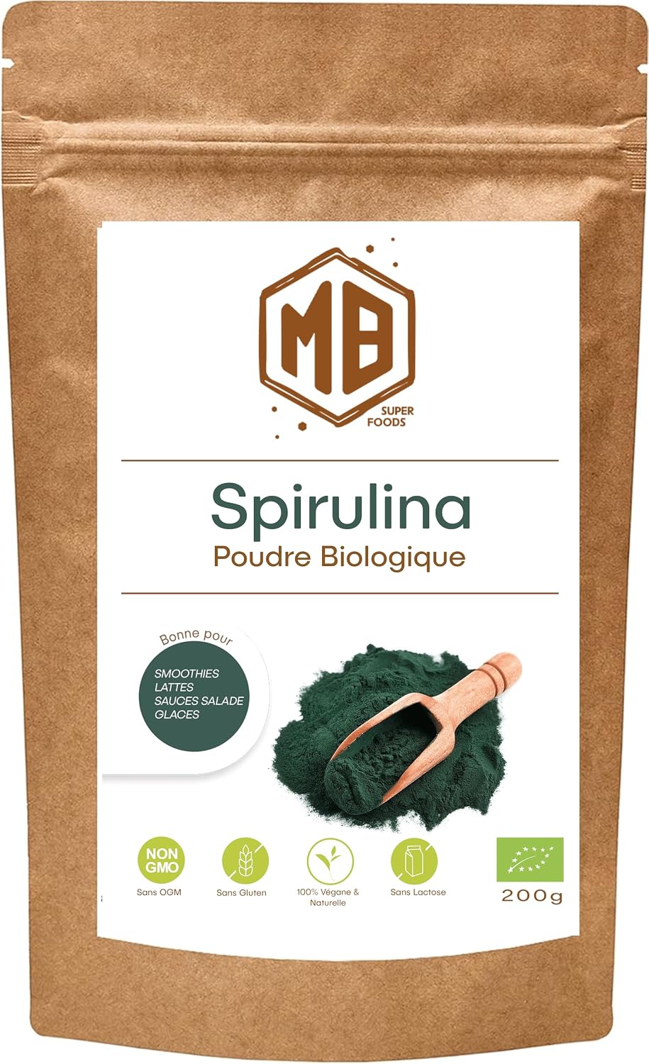 MB Superfoods Organic Blue Spirulina Powder - Boost Your Recipes with Premium Blue Seaweed Superfoods - 200g - Image 2