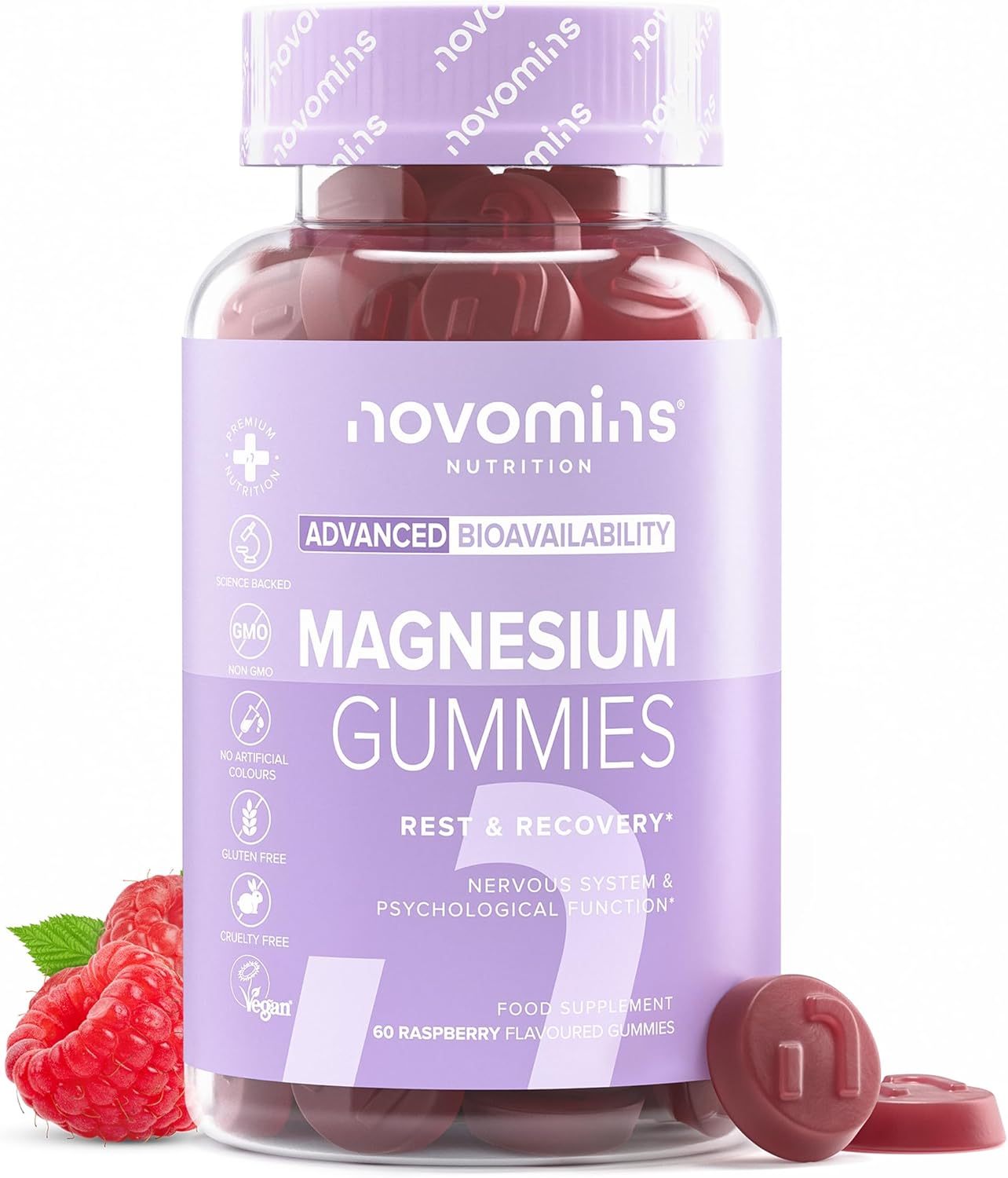 Magnesium Gummies | 1636 mg Magnesium Citrate | Novomins - Image 2