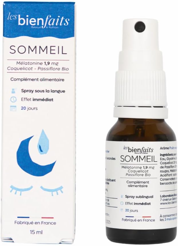 Melatonine Sleep Spray 1.9mg | Rapid Sleep | Fight Insomnia & Night Wake Up | Red Fruit Taste | Passionflower and Lemon Balm | No Added Sugar & Alcohol Free - Image 2