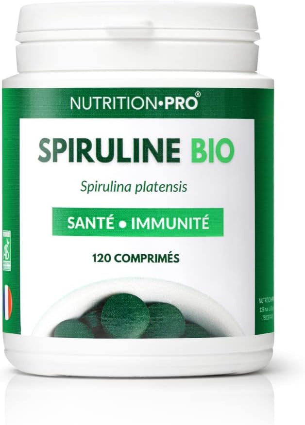 Organic Spirulina - 120 Tablets | Cold Dried | Health | 100% Organic & Natural | Made in France | Nutrition pro… - Image 2