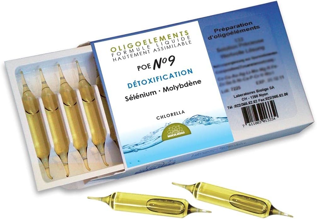 POE N°9 - Micronutrient preparation - Detoxification - Chlorella - 20 ampoules of 2 ml - Bioligo - Image 2