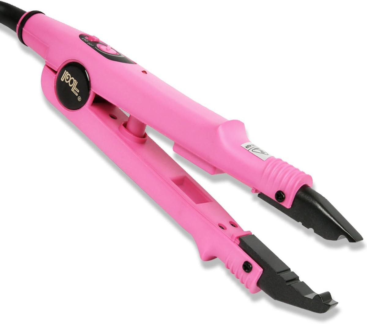 Qliver Professional Constant Temperature Heat Clip for Hair Extension, Adapt for Keratin Silky Hair, Pre-Bonded Hair, Gluing Hair, Nails (Pink) - Image 2