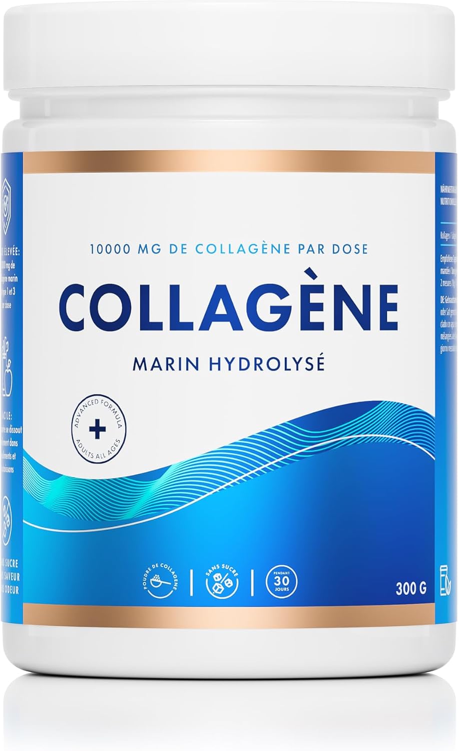Swedish Nutra Hydrolyzed Marine Collagen Powder, 10.000 mg, 300 g, 30 days - Image 2