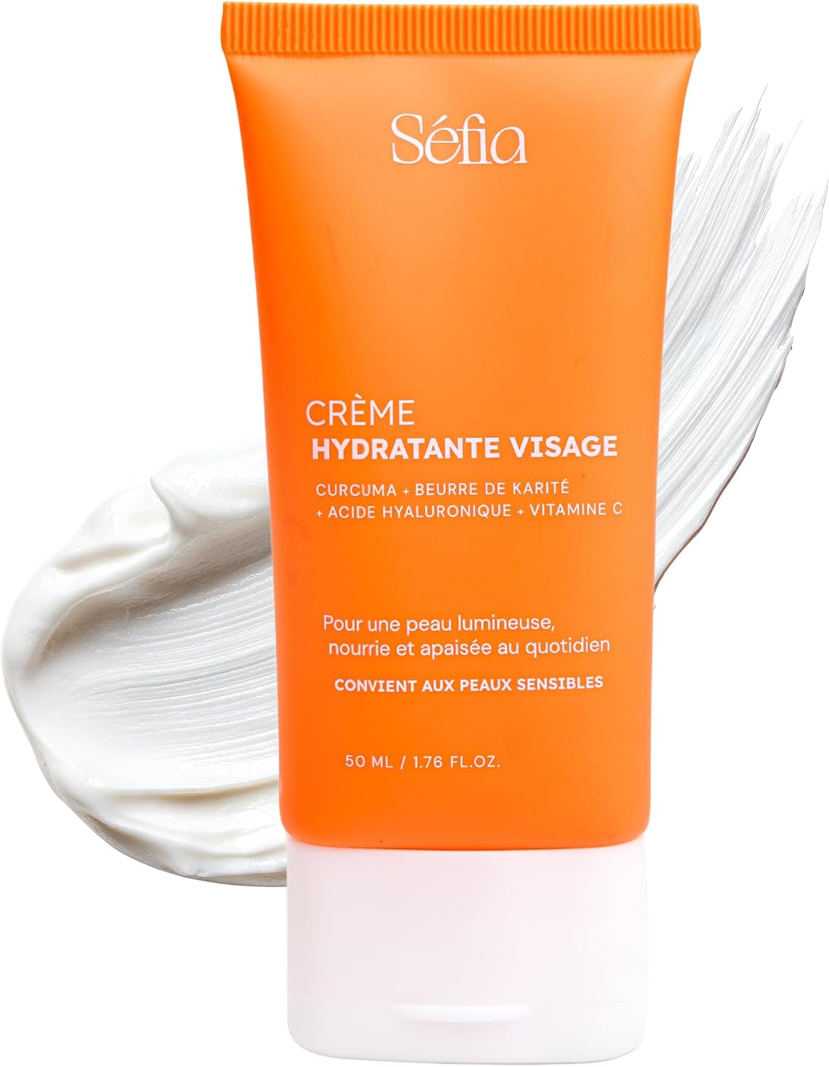 Unifying Moisturizing Face Cream 50ml - Turmeric + Hyaluronic Acid + Vitamin C - Deep Hydration & Lasting Comfort - Normal to Dry Skin - Image 2