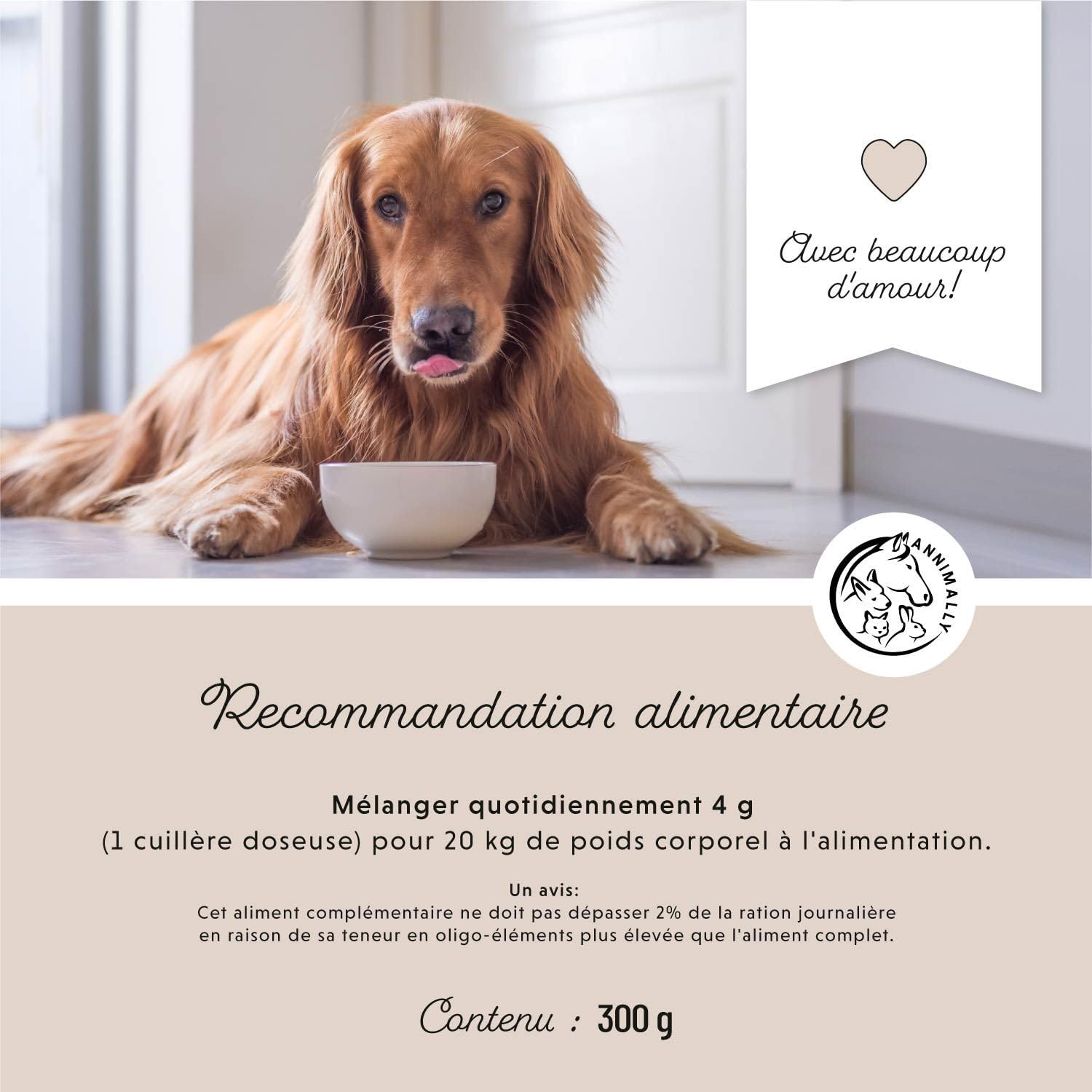 Dog Joint Powder 300 g with MSM, Green Mould Powder for Dogs and Collagen - Powder to Support Anti Inflammatory Dog and Osteoarthritis Dog Treatment – Glucosamine Chondroitin Dog - Image 7
