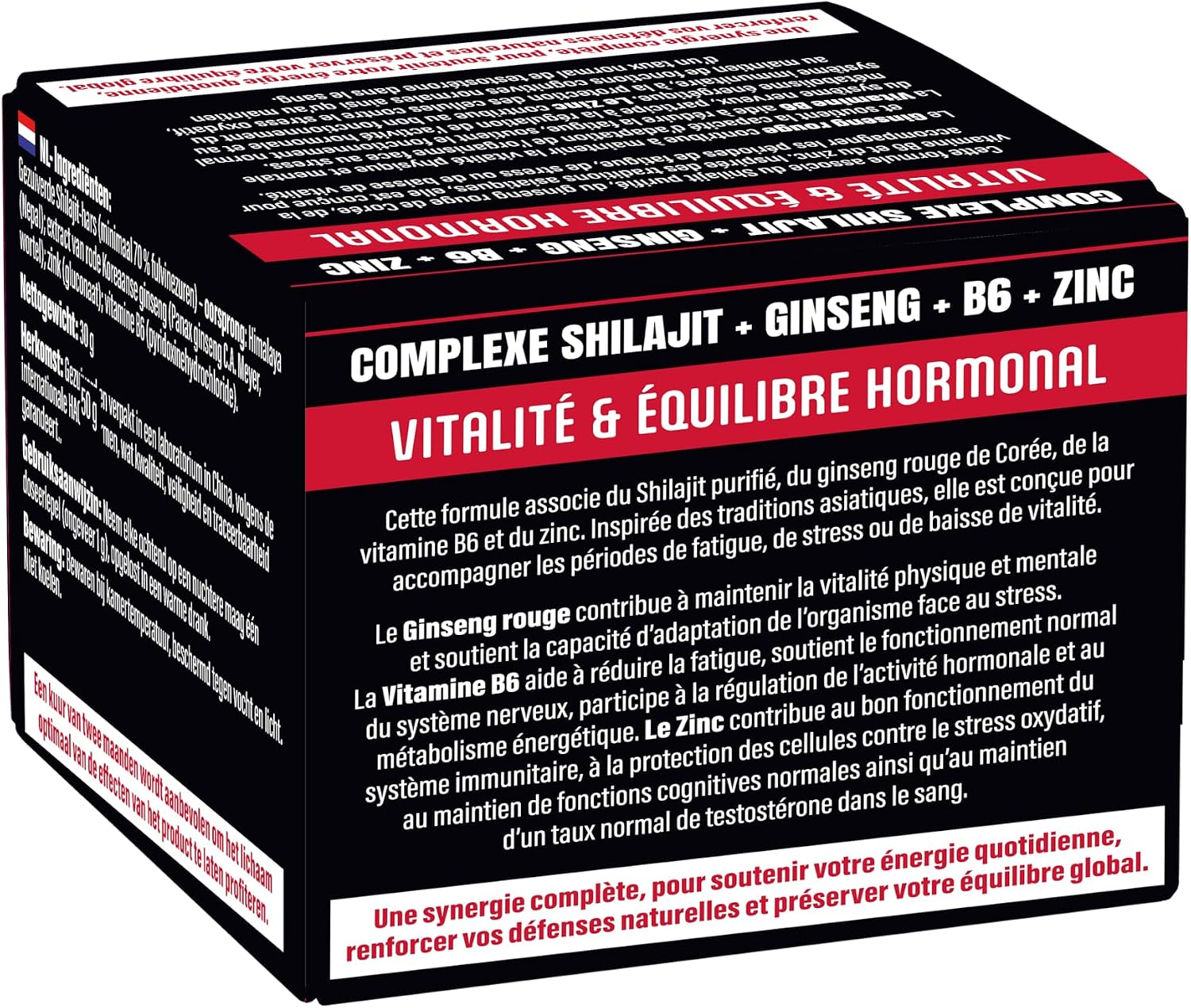 Shilajit Complex + Ginseng + B6 + Zinc - 30g Bottle - Image 5