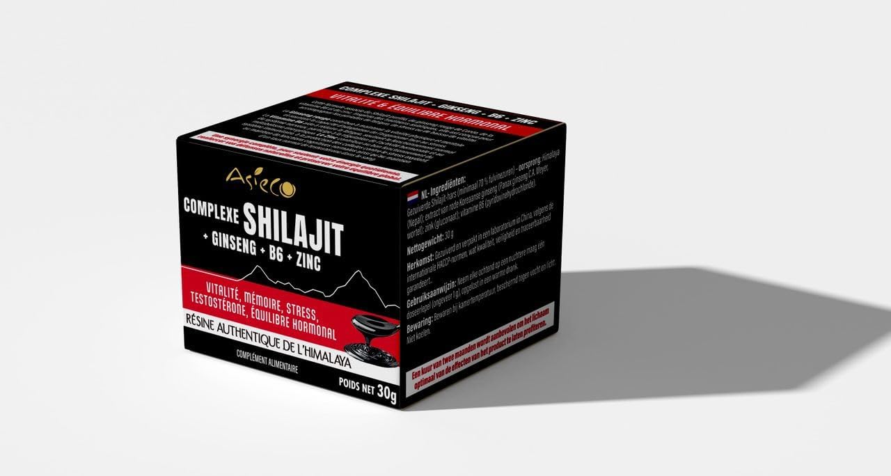 Shilajit Complex + Ginseng + B6 + Zinc - 30g Bottle - Image 6