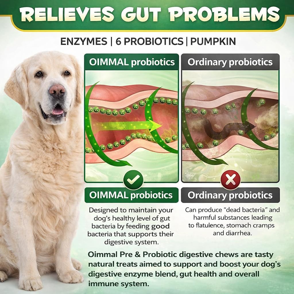 Dog Chew Probiotics – Digestive Health, Immune Support, Gut Flora – Duck Flavour – 30 Chews - Image 3