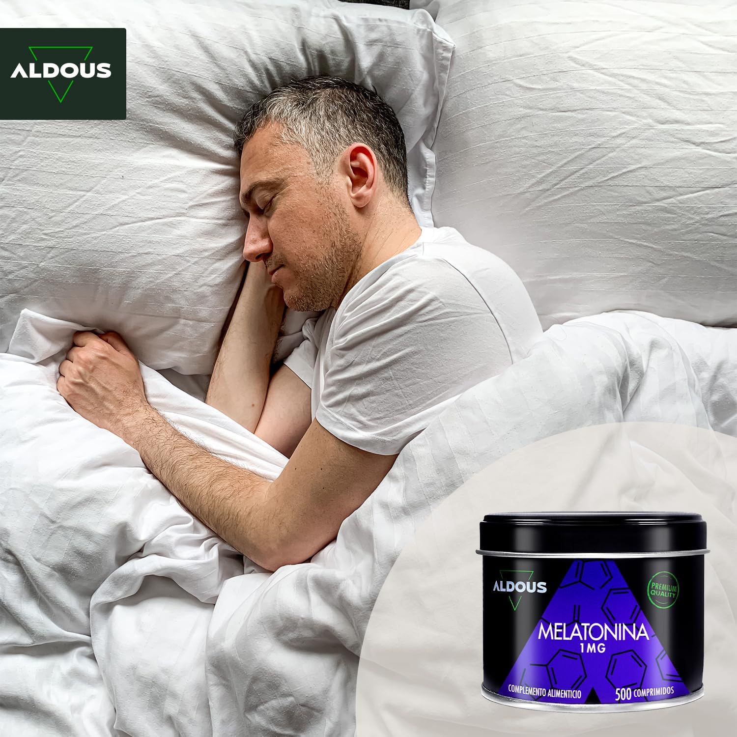 Melatonin 1mg - 500 Nights (+ 16 Months) - Pure Melatonin - For Sleep - Image 12