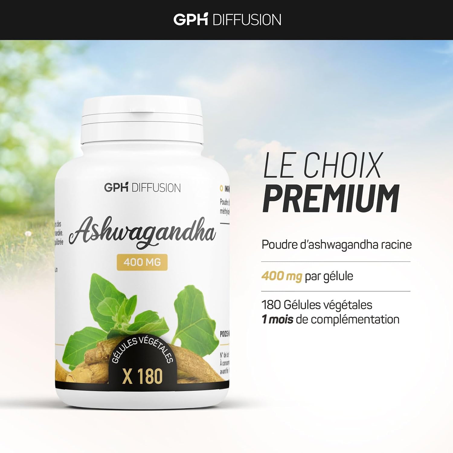 Ashwagandha Root - 400 mg - 180 Vegetable Capsules - Image 4