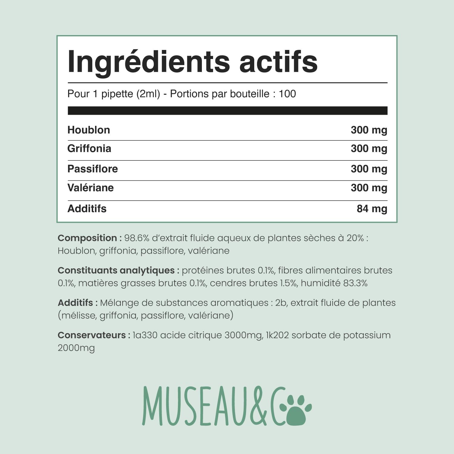 Museau & Co Anti-Stress Dog Cat Supplement - Calming Anxiety & Fireworks Supplement - Valerian Passionflower Griffonia Hops - Liquid Pipette - Formulated by Veterinarians - Made in France - Image 8