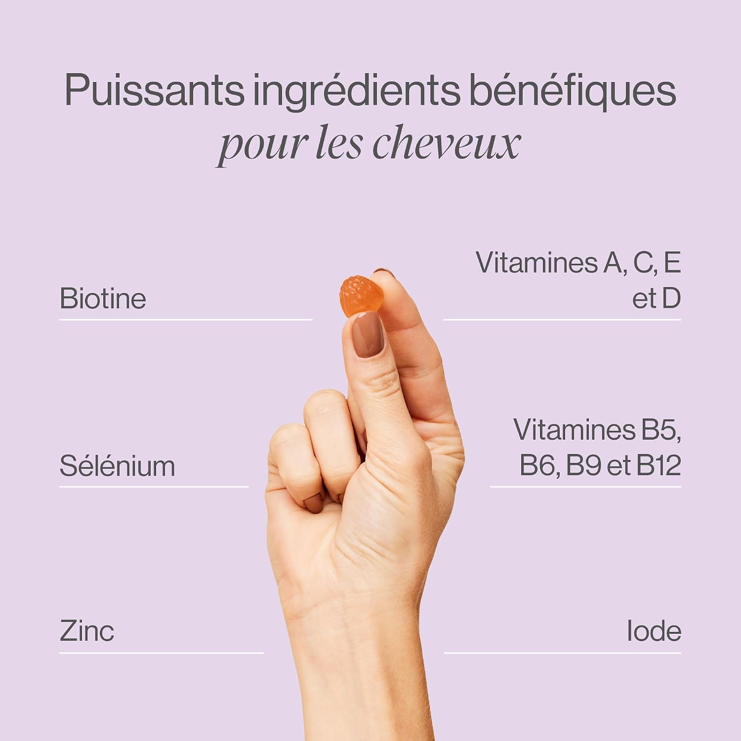 Tummy Tox Hair Care Biotin Gummies 6000 mcg, 60 Gummies - Image 3