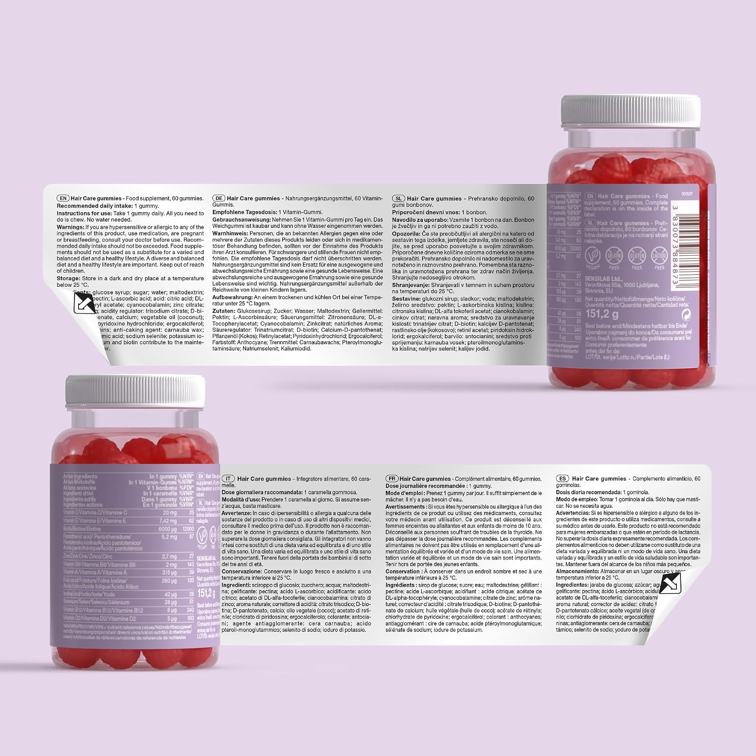 Tummy Tox Hair Care Biotin Gummies 6000 mcg, 60 Gummies - Image 7